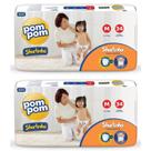 KIT 2 Fraldas Infantil Pom Pom Shortinho Todos os Tamanhos