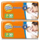 KIT 2 Fraldas Pom Pom Clássica Jumbo Todos os Tamanhos KIT 2 Fraldas Pom Pom Clássica Jumbo Todos os Tamanhos