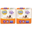 KIT 2 Fraldas Pom pom Derma Protek Jumbo Tamanho G 24 unidades