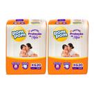 KIT 2 Fraldas Pom Pom Derma Protek Jumbo Tamanho XG 20 unidades