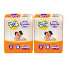 KIT 2 Fraldas Pom pom Derma Protek Jumbo Tamanho XG 20 unidades