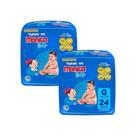 Kit 2 Fraldas Turma da Mônica Baby Jumbo G com 24un cada
