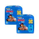 Kit 2 Fraldas Turma da Mônica Baby Jumbo M com 28un cada