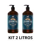 Kit 2 frascos shampoo masculino importado 3 em 1 members mark 1l limpeza completa cabelo, corpo e barba
