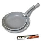 Kit 2 Frigideiras Indução 24cm 20cm Cinza Inox Moda do Chef