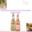Kit 2 Frisantes Mayos Green e Pink 750ml Branco e Rosé Leves, Refrescantes e Brasileiros
