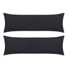 Kit 2 fronha body pillow - 40 x 130 - preto limo - bom sono