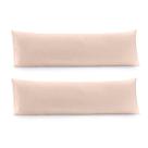 Kit 2 fronha body pillow - 40 x 130 - rosa lunar - bom sono