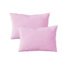 Kit 2 Fronhas 50cm x 70cm Lisa Malha 100% Algodão Rosa Arrumadinho Enxovais
