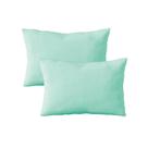 Kit 2 Fronhas 50cm x 70cm Lisa Malha 100% Algodão Verde Arrumadinho Enxovais