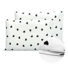 Kit 2 Fronhas 70x50 Ziper Percal 180 Fios Estampada Decorativa Coleção 2025