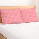Kit 2 Fronhas 70x50cm Com Bainha ponto palito Percal 180 fios Estampado