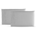 Kit 2 Fronhas Avulsas 50cm x 70cm Percal 250 Fios Algodão Ponto Palito