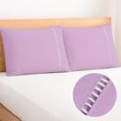 Kit 2 Fronhas com Ponto Palito 70cm x 50cm Percal 180 Fios