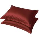 Kit 2 Fronhas de Cetim Toque Seda Luxo Antifrizz 50x70 cm 4 Aba Capa Para Travesseiro
