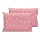 Kit 2 Fronhas Decorativas Estampadas 70 x 50 Bainha Percal 180 Fios Coleção 2025 Kit 2 Fronhas Decorativas Estampadas 70 x 50 Bainha Percal 180 Fios Coleção 2025