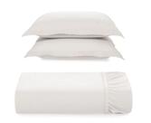 Kit 2 Fronhas + Lençol Casal c/ Elástico Bossa 300 Fios 100% Algodão Karsten