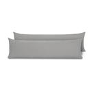 Kit 2 Fronhas Para Travesseiro De Corpo Slim 1,50cm X 50cm - Cinza Kit 2 Fronhas Para Travesseiro De Corpo Slim 1,50cm X 50cm - Cinza