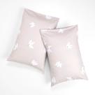 Kit 2 Fronhas Pássaros Grande Rosa - 50cm x 70cm