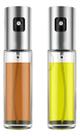 Kit 2 Galheteiro Spray 100ml Porta Azeite Vinagre Óleo Prata Transparente