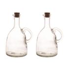 Kit 2 Galheteiros Garrafa de Vidro com Tampa de Rolha 580ml Azeite Oléo Vinagre Artigos de Cozinha Kit 2 Galheteiros Garrafa de Vidro com Tampa de Rolha 580ml Azeite Oléo Vinagre Artigos de Cozinha