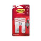 Kit 2 Gancho Adesivo Para Parede Removível 3m Command Branco Pequeno
