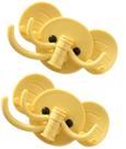 Kit 2 Gancho de Parede Multiuso Formato Elefante Autoadesivo