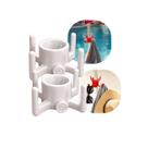 Kit 2 Gancho Para Guarda-Sol Universal Com 4 Ganchos Porta Toalha Bolsa Chapéu Praia Piscina -