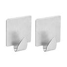 Kit 2 ganchos adesivo inox quadrado Pro tuut