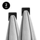 Kit 2 Ganchos Adesivo Parede 3M Multiuso Cozinha Banheiro Cabide Autocolante Pendurar Resistente