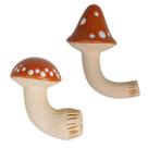 kit 2 ganchos de cogumelo de cerâmica resistentes - Oikos kit 2 ganchos de cogumelo de cerâmica resistentes - Oikos