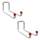 Kit 2 Ganchos Suporte De Aço Multiuso Para Parede para Bike Escada Mangueira - Máximo 20kg - Bestfer