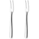 Kit 2 Garfos Trinchante Para Churrasco 24cm Grande de Cortar Carne Cozinha Inox Taumer Kit 2 Garfos Trinchante Para Churrasco 24cm Grande de Cortar Carne Cozinha Inox Taumer