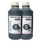 Kit 2 Garrafa De 1L De Tinta Preto Para Recarga Deskjet 673
