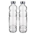 Kit 2 Garrafa De Vidro Quadrada H2o 1 Litro - Euro Home