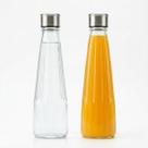 Kit 2 Garrafa de Vidro Redonda Texturizada Transparente para Água e Suco com Vedação Segura Design Sofisticado Mesa Posta - Kit 2 Garrafa de Vidro Redonda Texturizada Transparente para Água e Suco com Vedação Segura Design Sofisticado Mesa Posta -