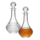 Kit 2 Garrafa Decanter De Vidro Licor Whisky Tampa Licoteira Vinho Decorativo 900ml
