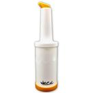 Kit 2 Garrafa Store'n Pour 1 Litro Laranja Para Caldas Licores Drink Bar Coquetelaria