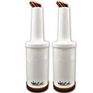 Kit 2 Garrafa Store'n Pour 1L Marrom Armazenar e Servir Coquetéis Licores Mixologista
