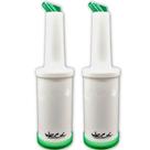 Kit 2 Garrafa Storen Pour 1l Verde Weck Armazenar e Servir Bartenders Caldas