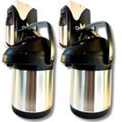 KIT 2 Garrafa Térmica 2,5 Litros Aço Inox Parede Dupla Giratória