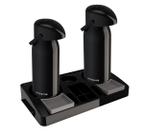Kit 2 Garrafa Térmica Verona 1,8 L Preta + 1 Bandeja Organizadora Servire 2