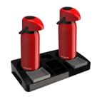 Kit 2 Garrafa Térmica Verona 1,8 L Vermelha + 1 Bandeja Organizadora Servire 2