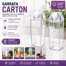 Kit 2 Garrafas Acrílico Transparente 500ml Leves e Reutilizáveis