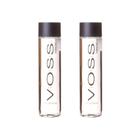 Kit 2 Garrafas Água com Gás Voss Original 375ml Vidro Mineral Premium Garrafa Icônica