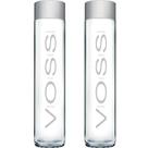 Kit 2 Garrafas Água Mineral Voss Sem Gás 375ml Vidro Original Premium com Design Sofisticado