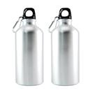 Kit 2 Garrafas Chaveiro Mosquetão 400ml Personalizável