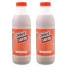 Kit 2 Garrafas Choco Leite Chocolate Original 880ml Bebida Láctea Pronta Para Beber