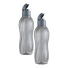 kit 2 Garrafas de Água Tupperware Eco Tupper Chumbo 1L