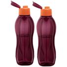 Kit 2 Garrafas de Água Tupperware Eco Tupper Merlot 1L